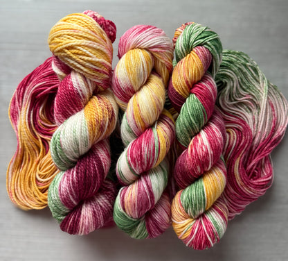 Vintage Christmas Artisan Hand Dyed Merino Wool Yarn