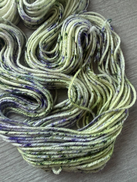 Violet Speckled Hand Dyed MINI Sturdy DK