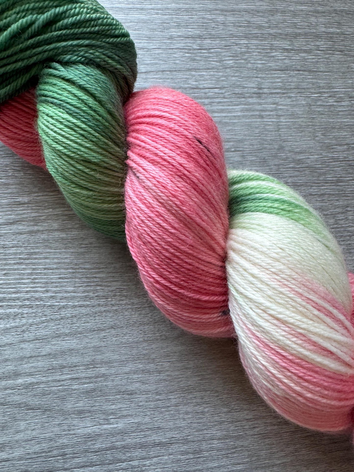 Watermelon Artisan Hand Dyed Merino Wool Yarn