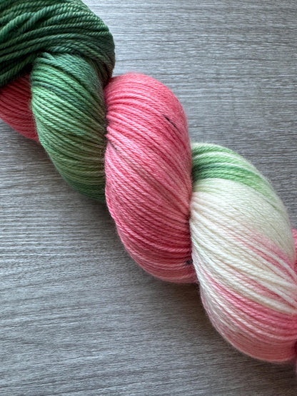 Watermelon Artisan Hand Dyed Merino Wool Yarn