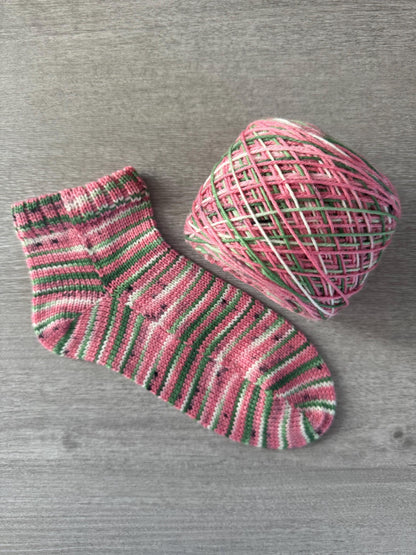 Watermelon Artisan Hand Dyed Merino Wool Yarn