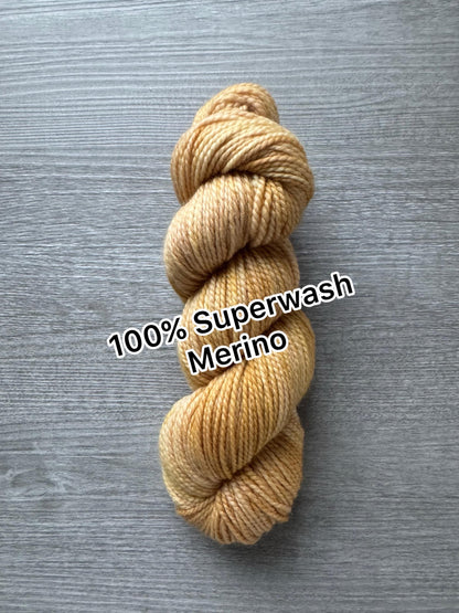 Wheat Land County Artisan Hand Dyed Merino Wool Yarn