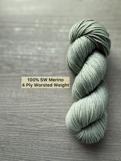 Winter Mist Artisan Hand Dyed Merino Wool Yarn