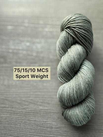 Winter Mist Artisan Hand Dyed Merino Wool Yarn