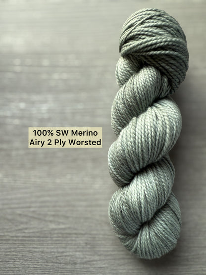 Winter Mist Artisan Hand Dyed Merino Wool Yarn