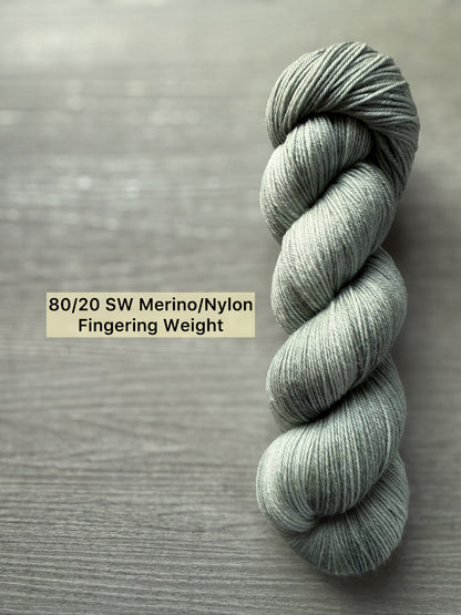 Winter Mist Artisan Hand Dyed Merino Wool Yarn