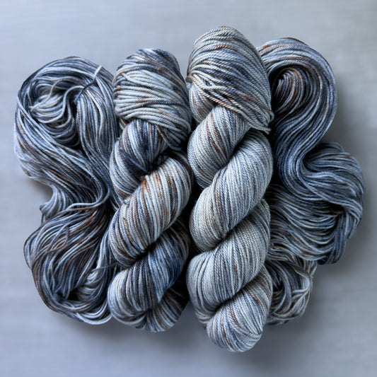 Winter Nights Artisan Hand Dyed Merino Wool Yarn