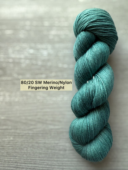 Winter Pine Artisan Hand Dyed Merino Wool Yarn
