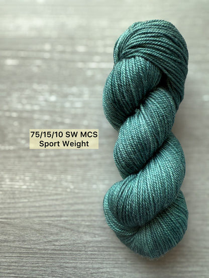 Winter Pine Artisan Hand Dyed Merino Wool Yarn