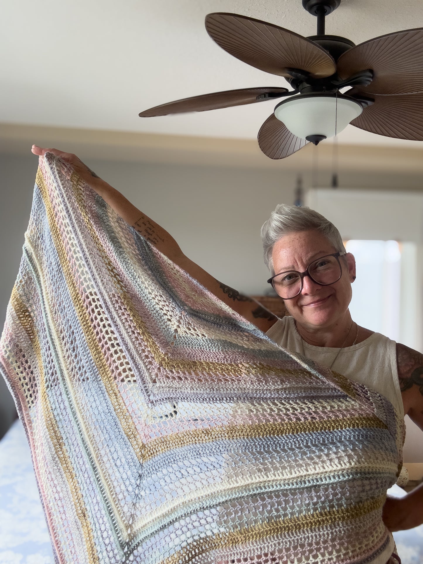 YOLO Shawl “Calming” Pallet Yarn and PDF Pattern Kit