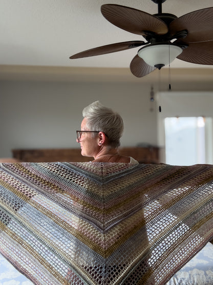 YOLO Shawl “Calming” Pallet Yarn and PDF Pattern Kit